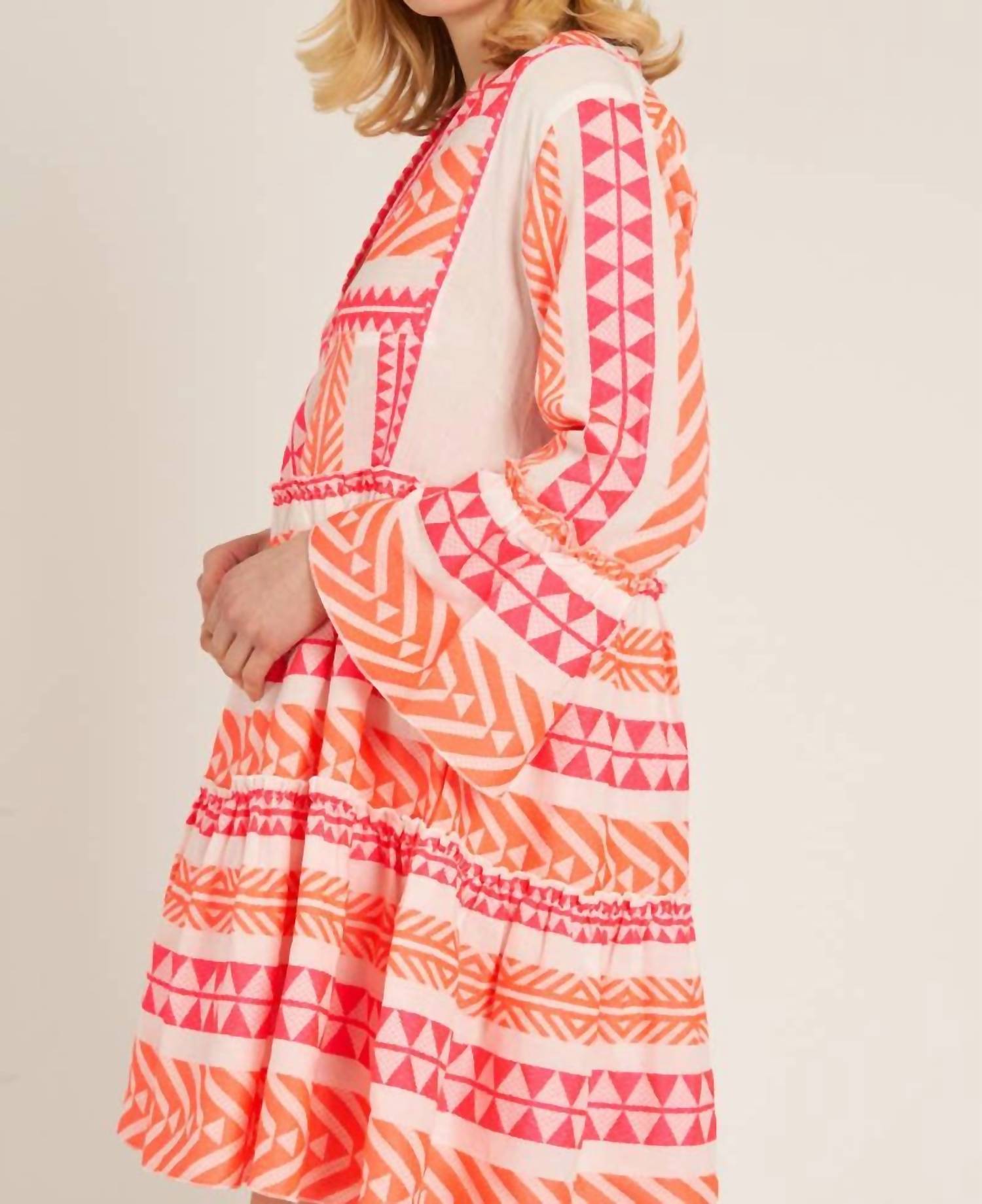 En Creme - Bring On The Sun Embroidered Dress