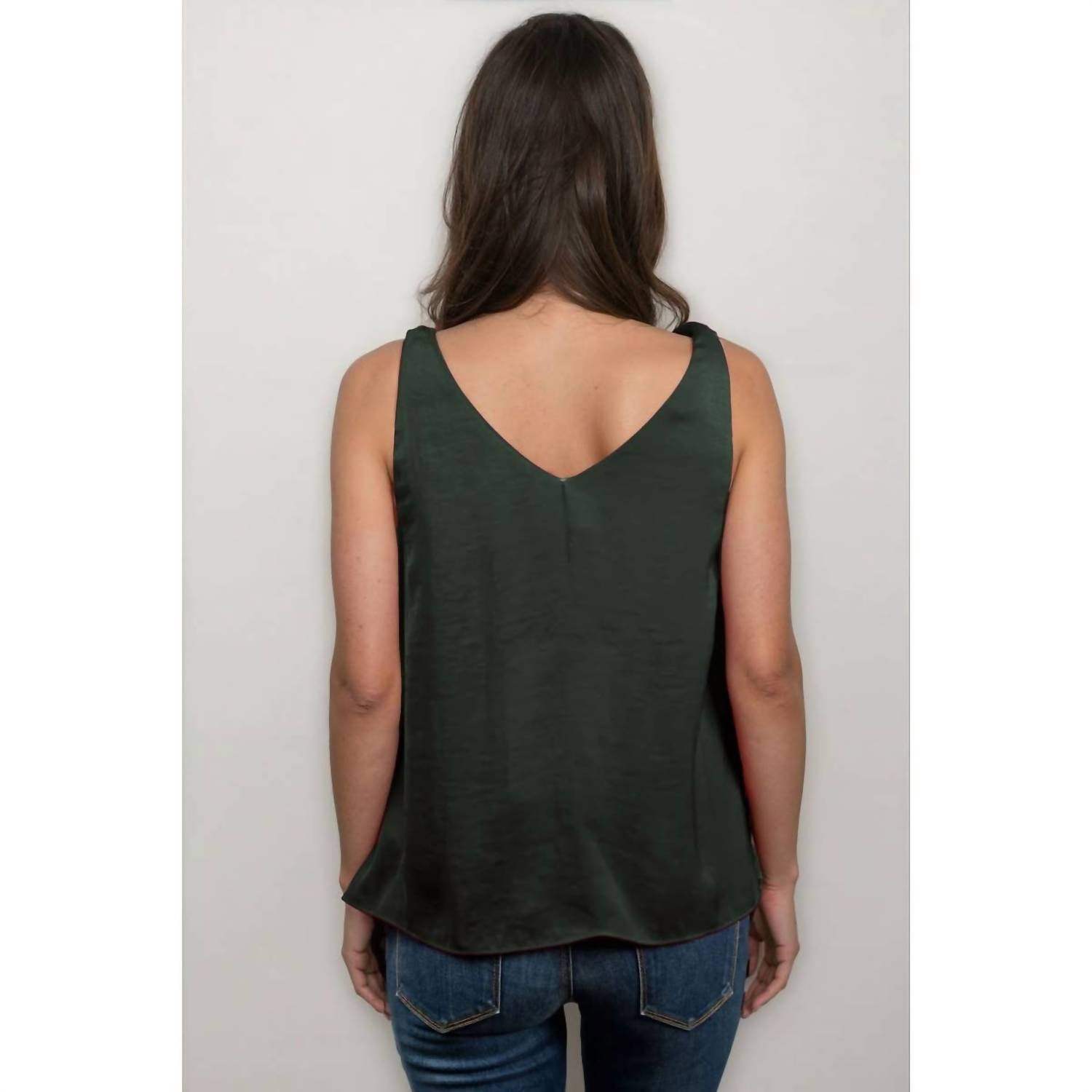 Naked Zebra - V-neck With Strap Accent Tank