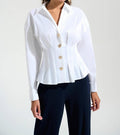Joseph Ribkoff - Stretch Taffeta Fit & Flare Blouse