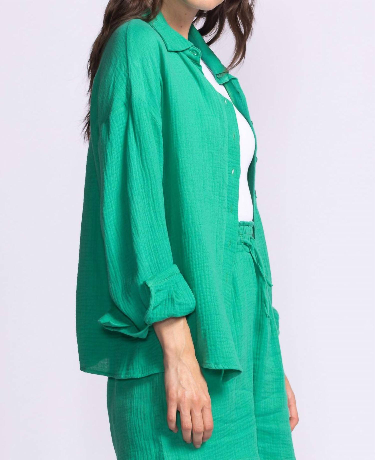 Pink Martini - Nikki Long Sleeve Gauze Top