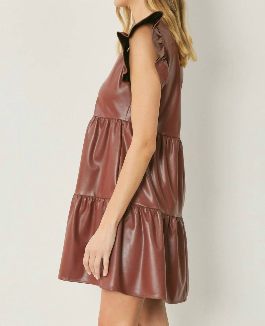Entro - Smooth Operator Faux Leather Dress