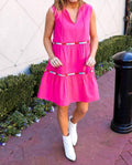 J.Marie - Christy Embellished Trim Dress