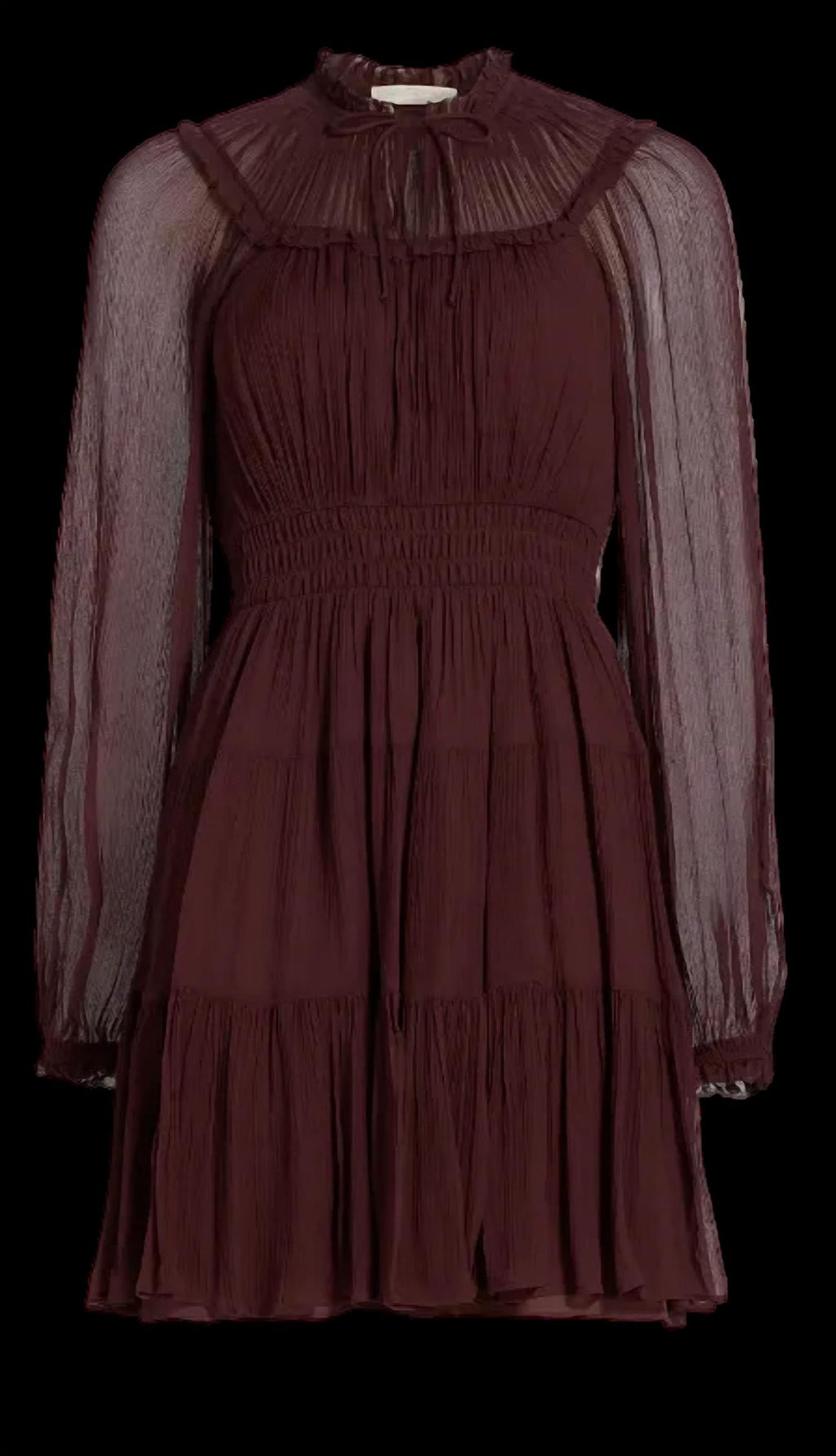 Ulla Johnson - Ava Silk Long Sleeve Mini Dress