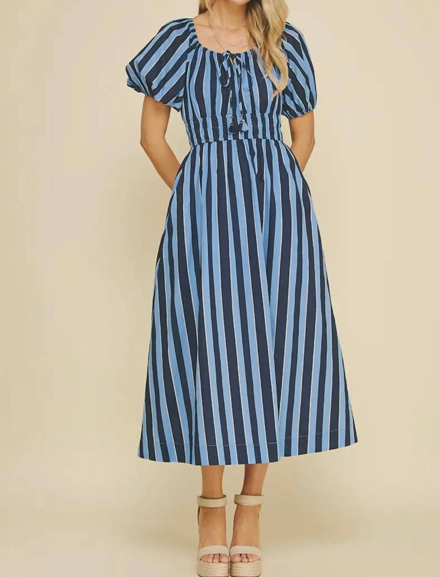 Pinch - Stripe Midi Dress