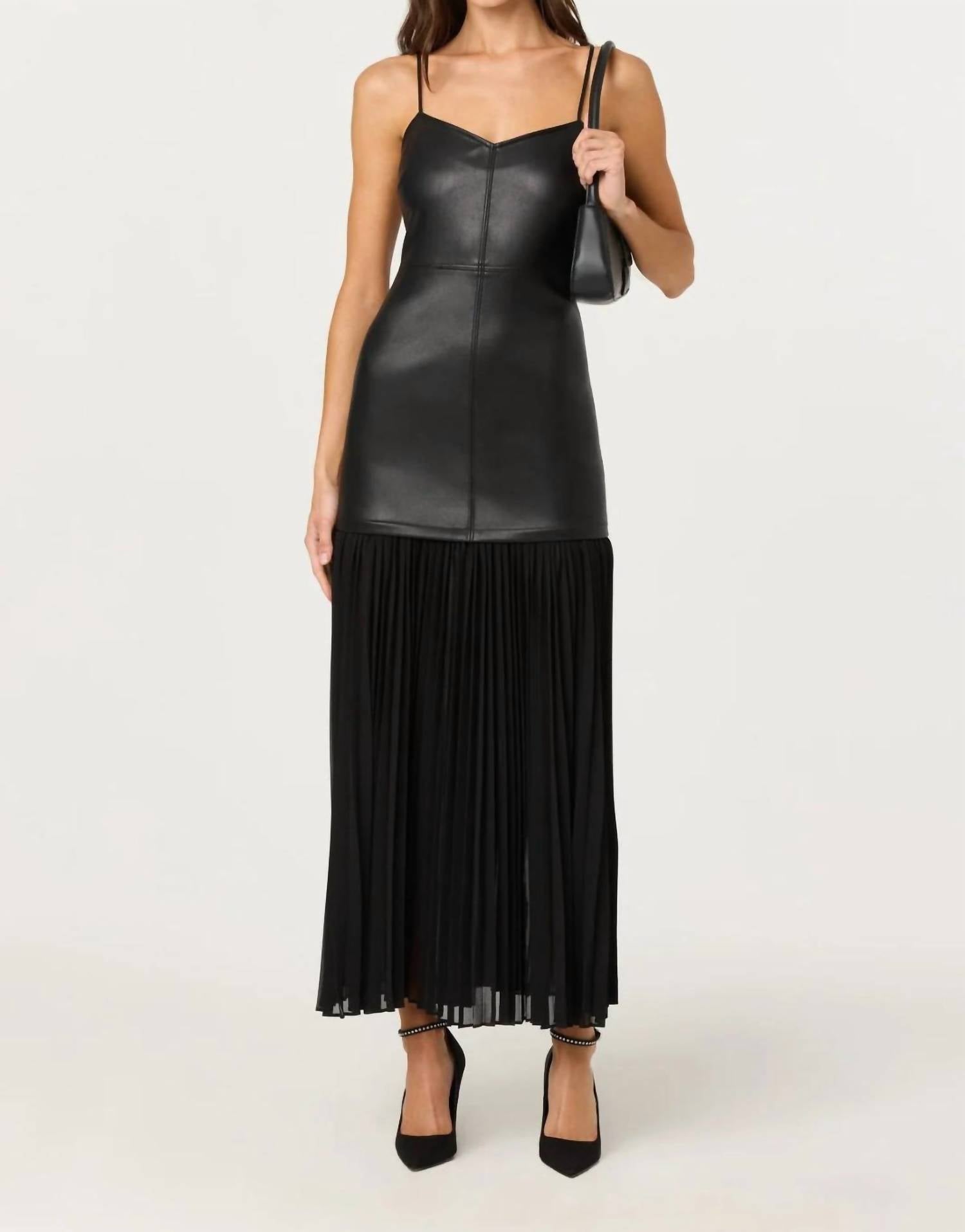 Astr - MIXED MEDIA MAXI DRESS