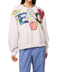 Queen Of Sparkles - Fabric Teach Apple Sweatshirt
