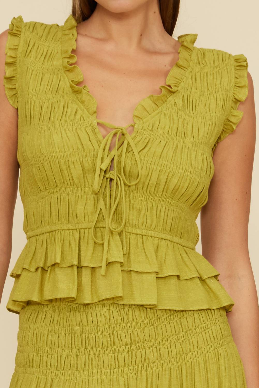 Lucy Paris - Florence Smocked Top