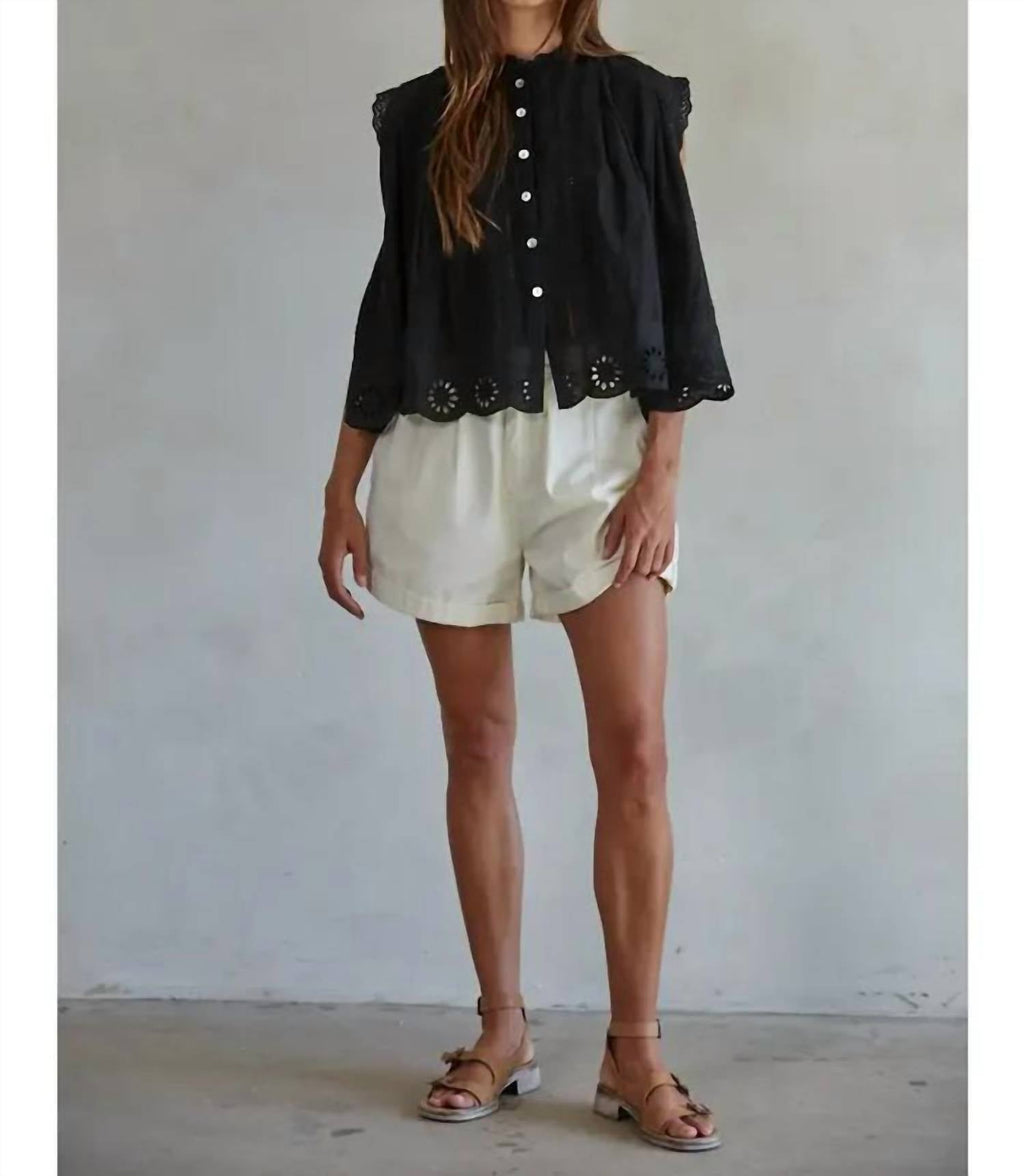By Together - Adva Eyelet Button-down Top
