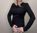 Ariella - Ring Detail Long sleeve Top