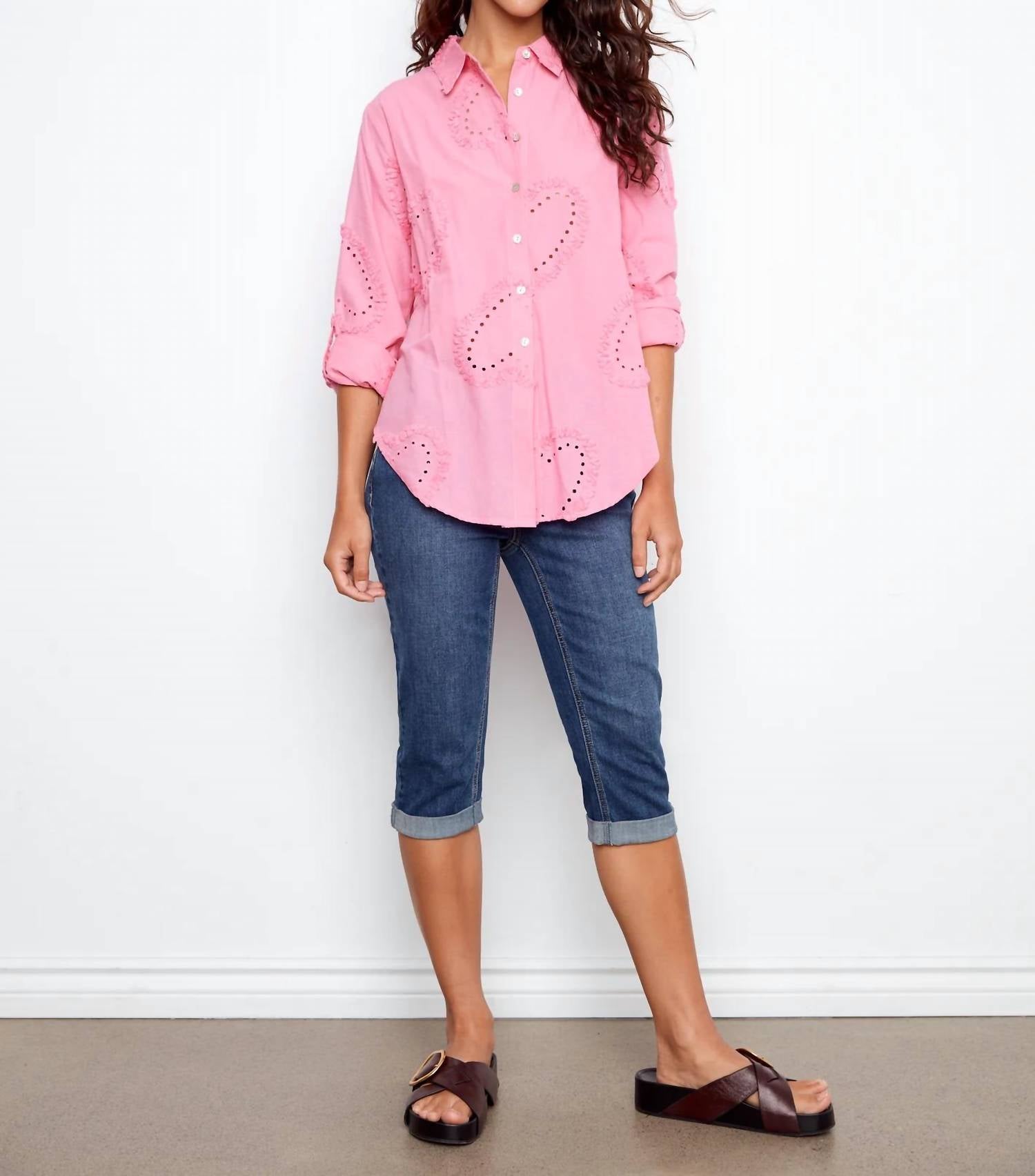 Charlie B - Eyelet Blouse