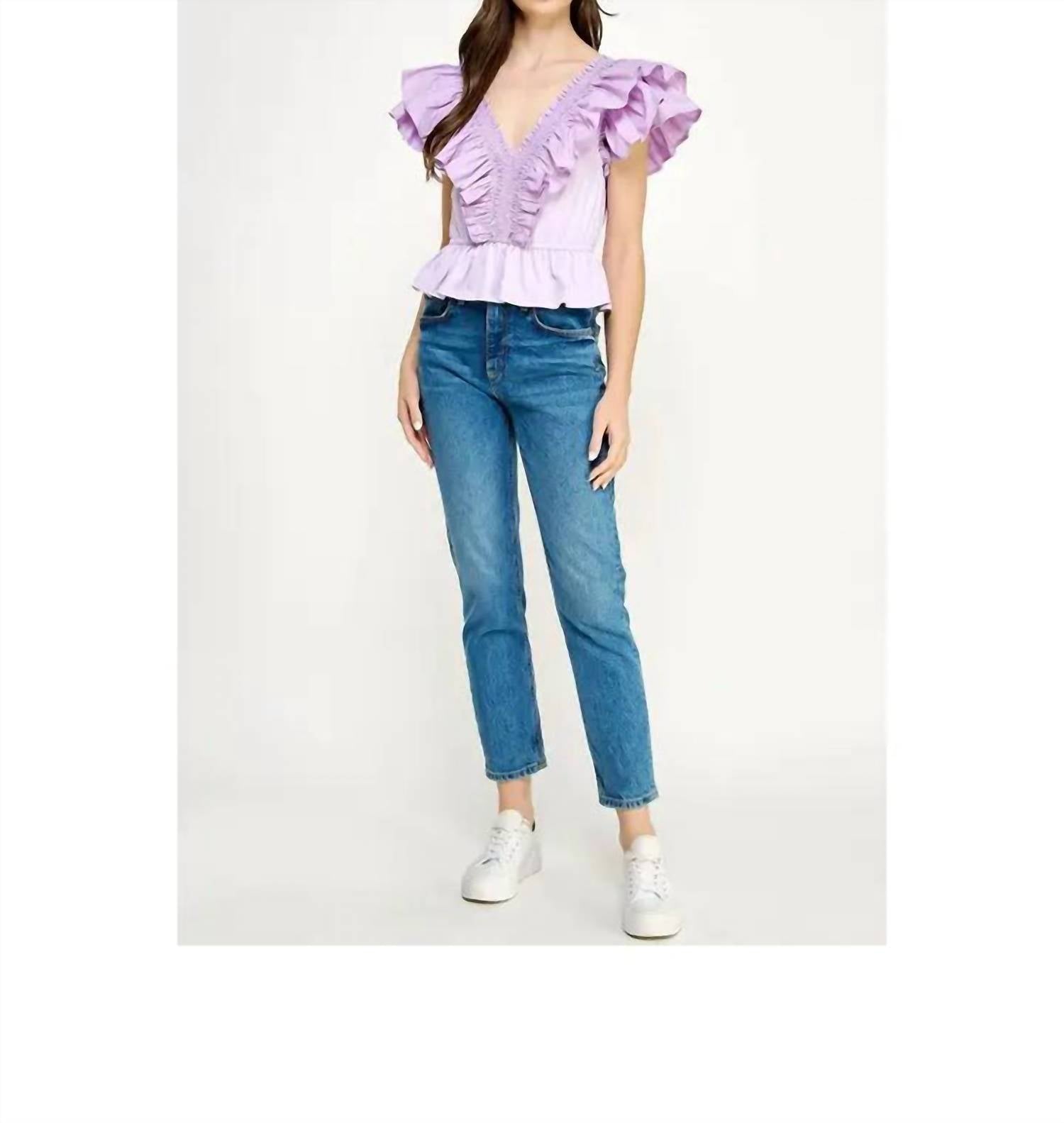 Strut & Bolt - Women's Ruffled Poplin Top