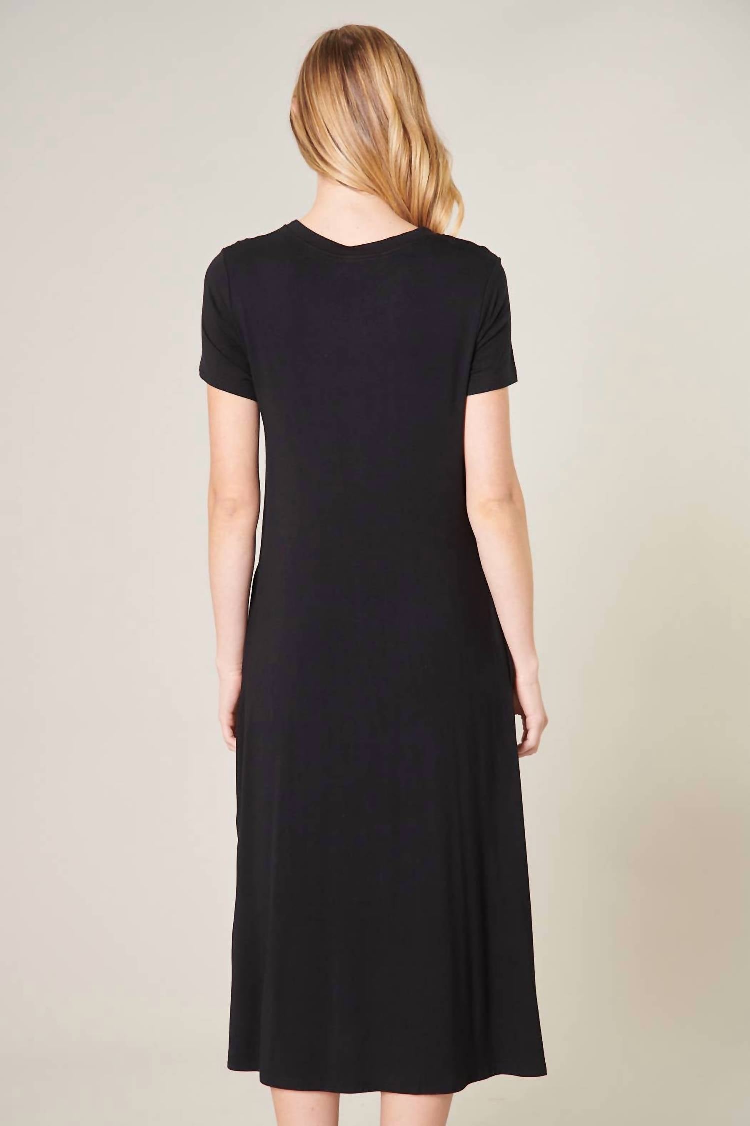 Sugarlips - Joplin Jersey Knit Midi Shirt Dress