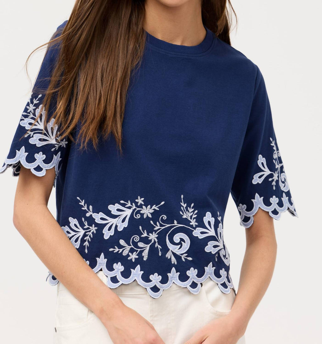 Johnny Was - ADDELINE ELBOW SLEEVE TEE