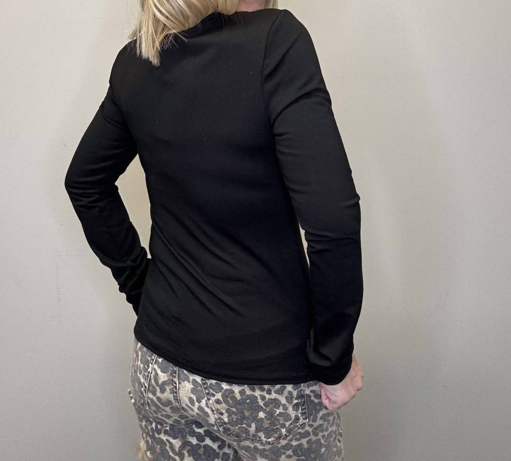 Ariella - Ring Detail Long sleeve Top