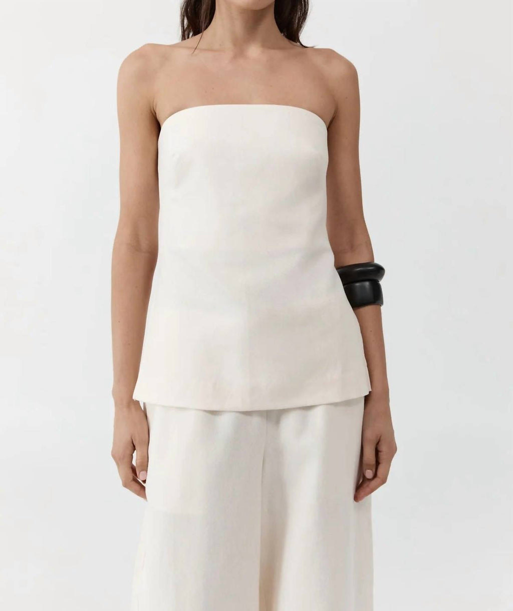 St. Agni - STRAPLESS ROULEAU TIE TOP