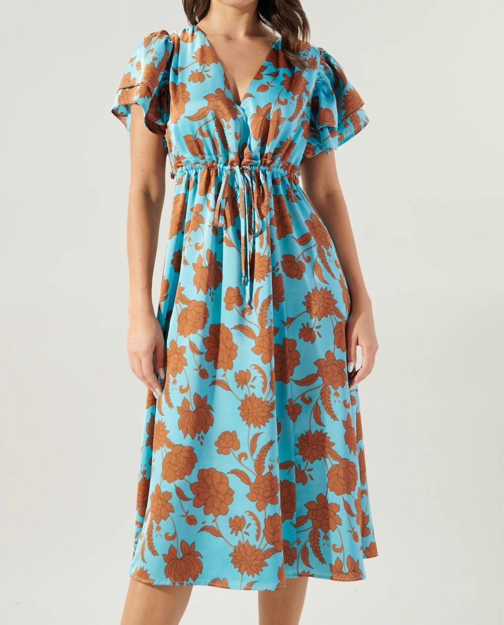 Sugarlips - Flora Fall Satin Dress
