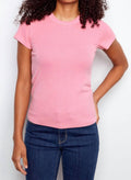 Charlie B - Tencel Ribbed Crew Neck Tee