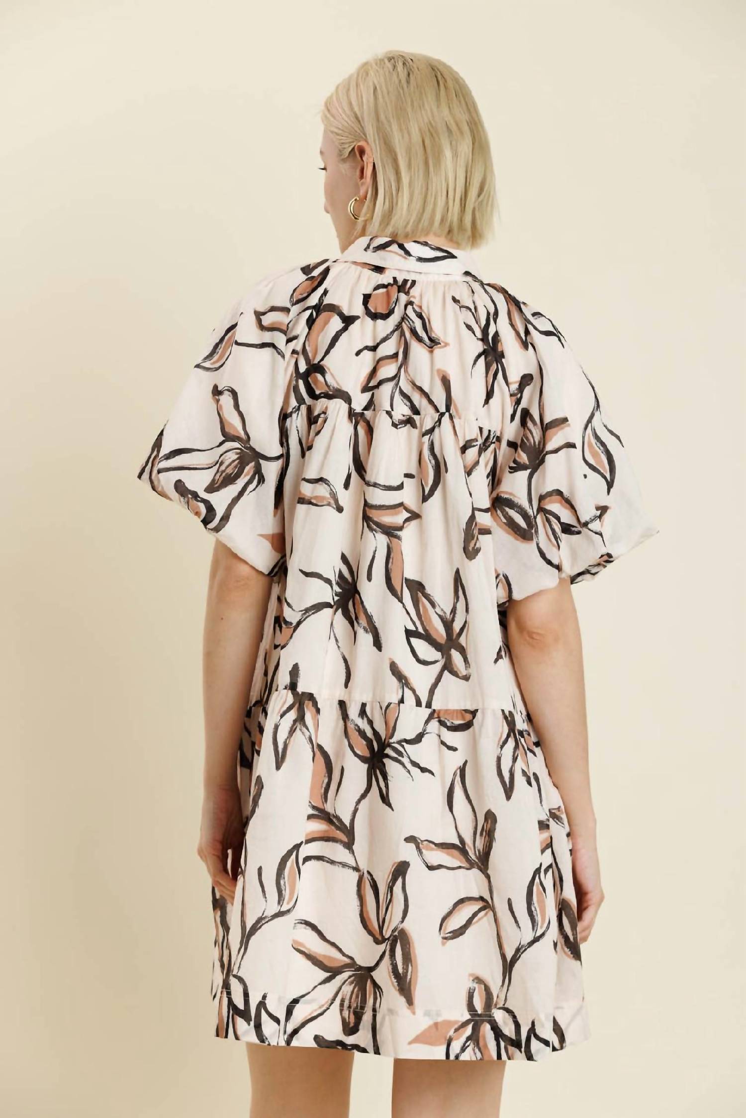 Aureum - Sienna Floral Mini Shirt Dress