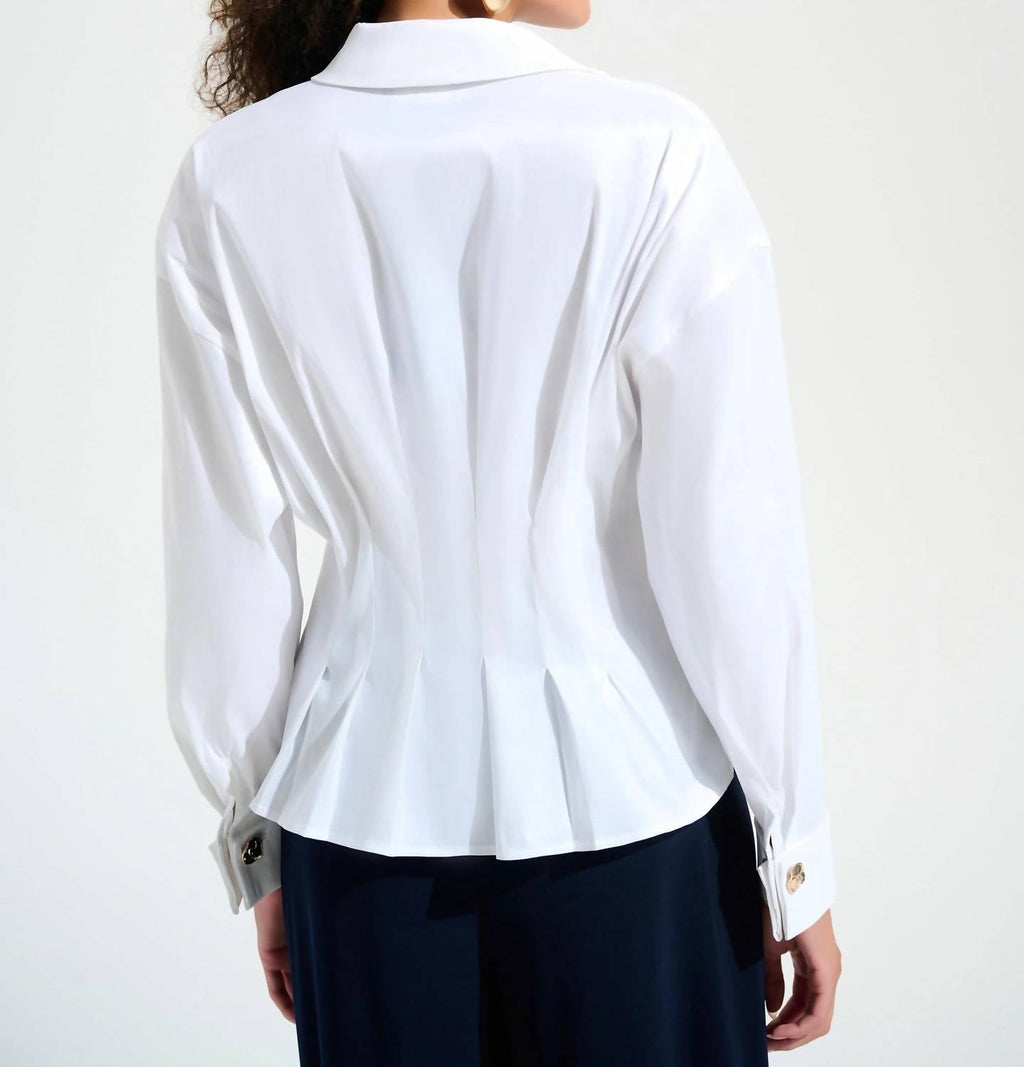 Joseph Ribkoff - Stretch Taffeta Fit & Flare Blouse