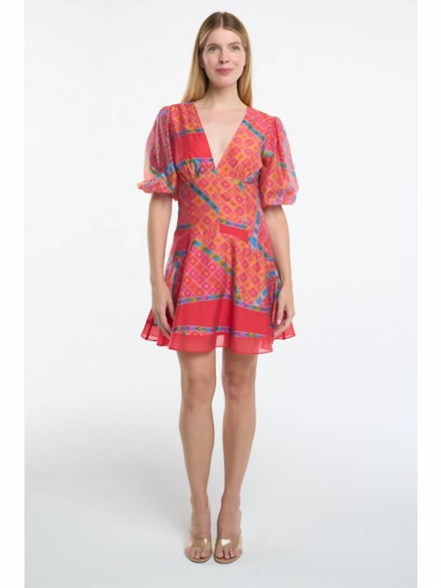 Ciebon - Geo Brights Mini Dress