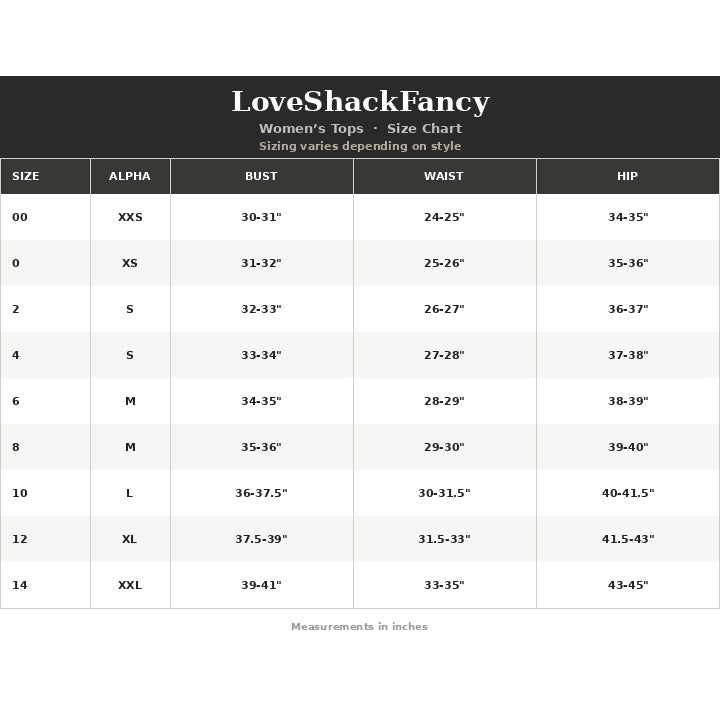 Loveshackfancy - Lita Long Sleeve Top