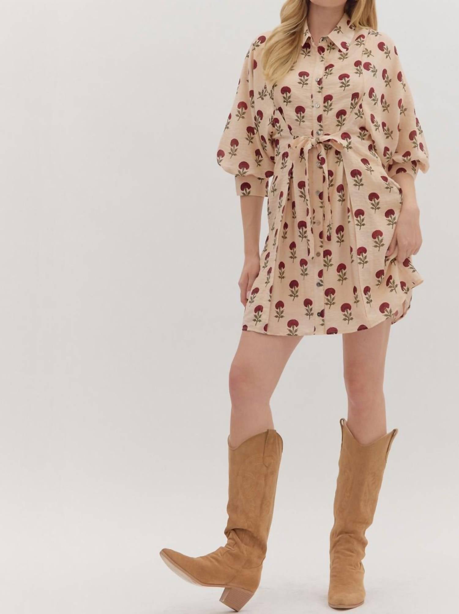 Entro - Dahlia Floral Dress