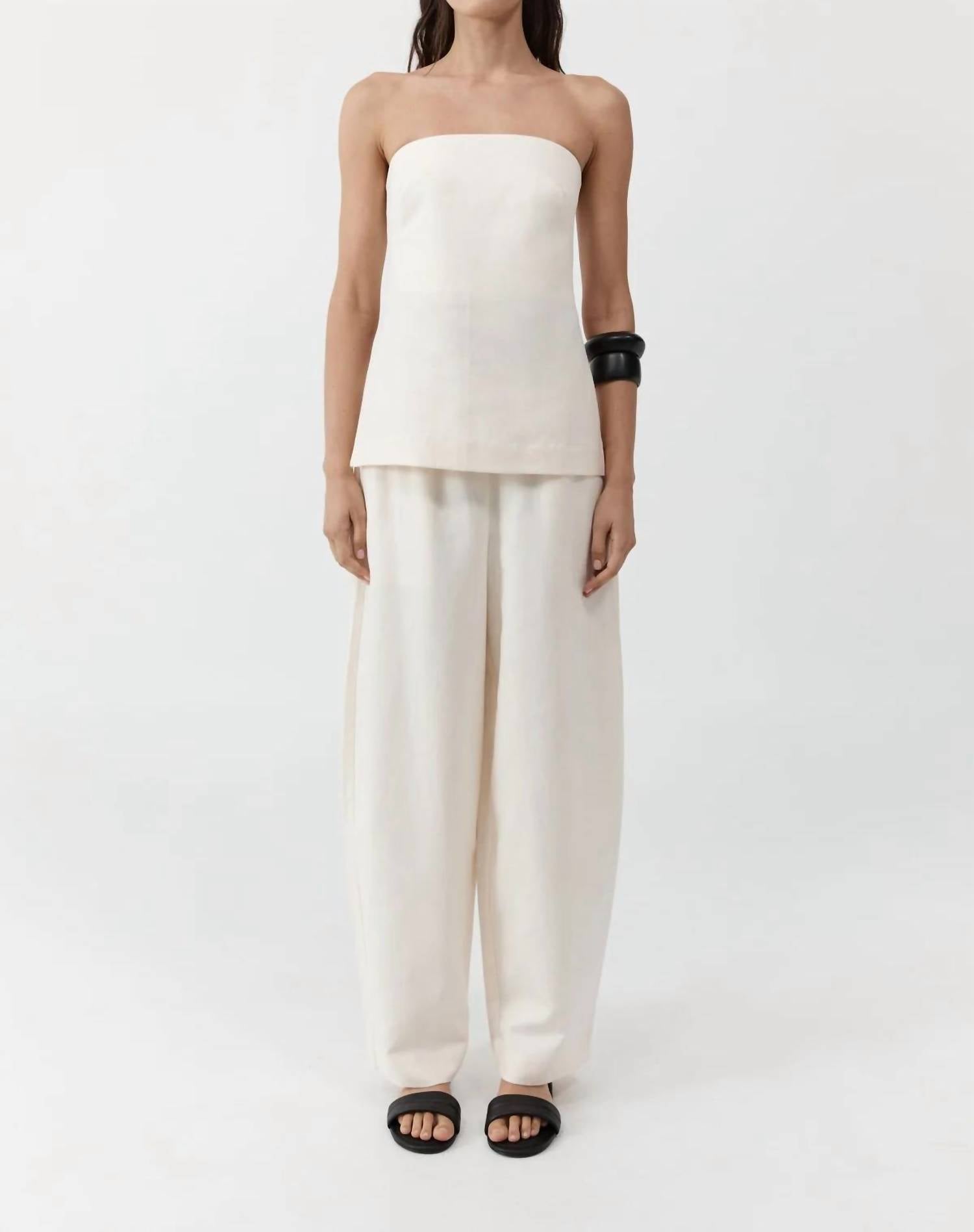 St. Agni - STRAPLESS ROULEAU TIE TOP