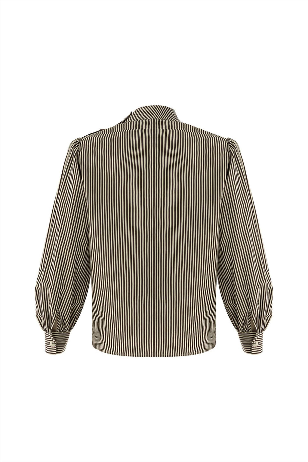 Exquise - High Neck Cotton Blouse