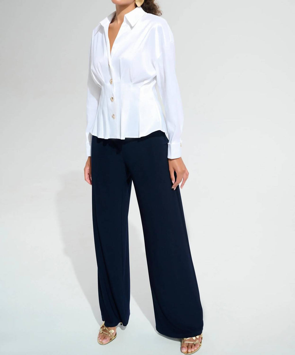 Joseph Ribkoff - Stretch Taffeta Fit & Flare Blouse