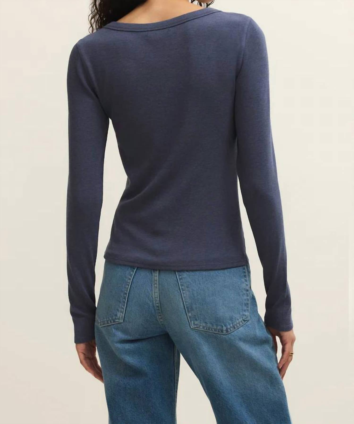 Z Supply - Renae Slub Rib Long Sleeve Top
