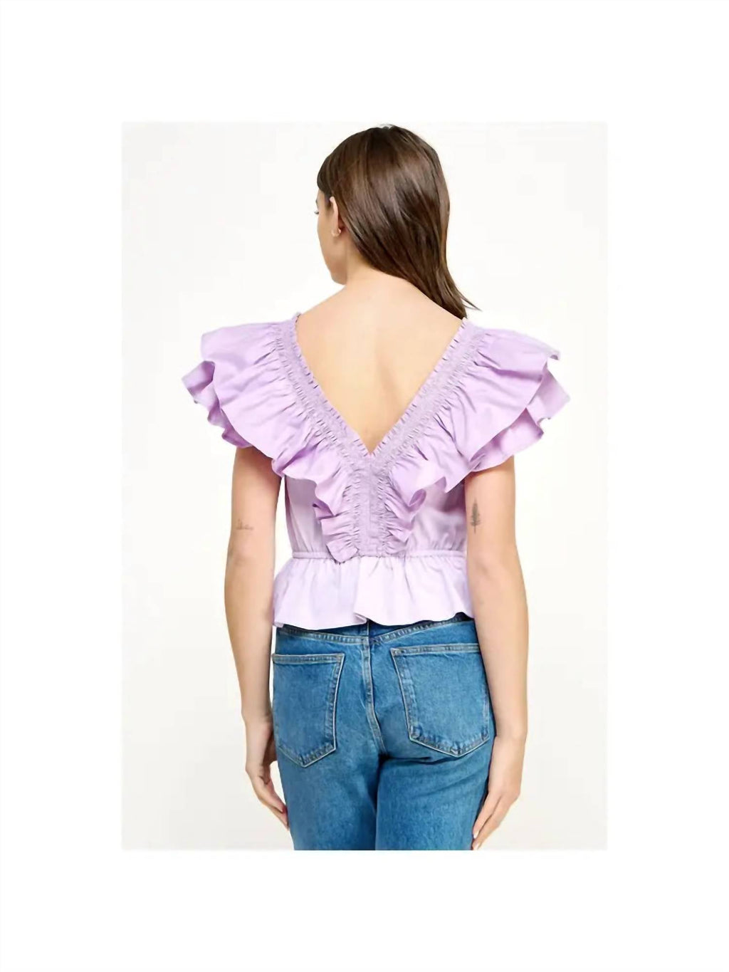 Strut & Bolt - Women's Ruffled Poplin Top