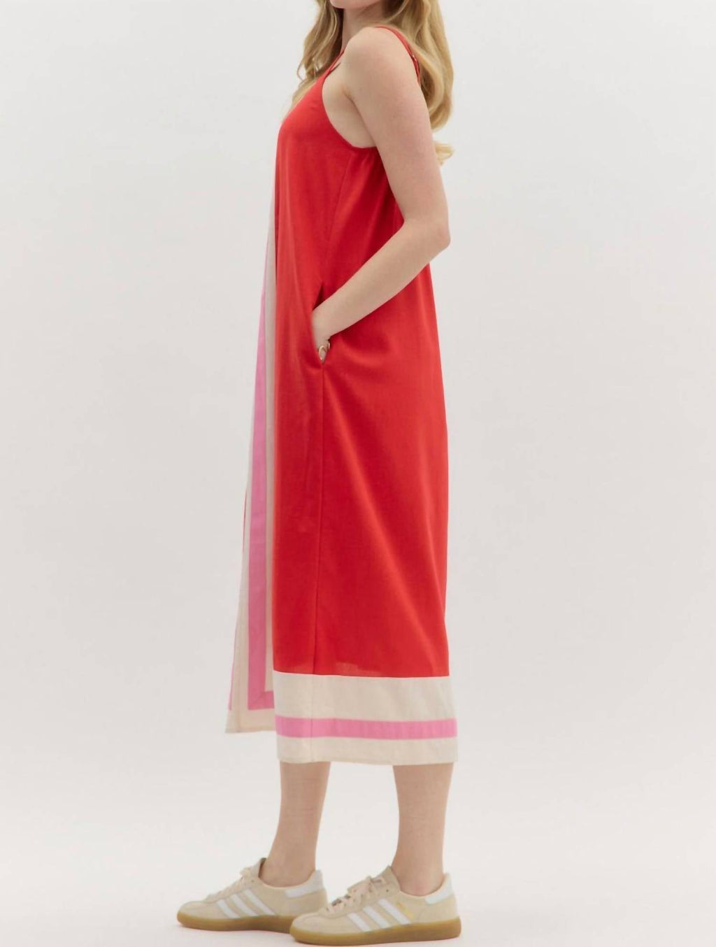 Entro - Porch Swing Color-Block Dress