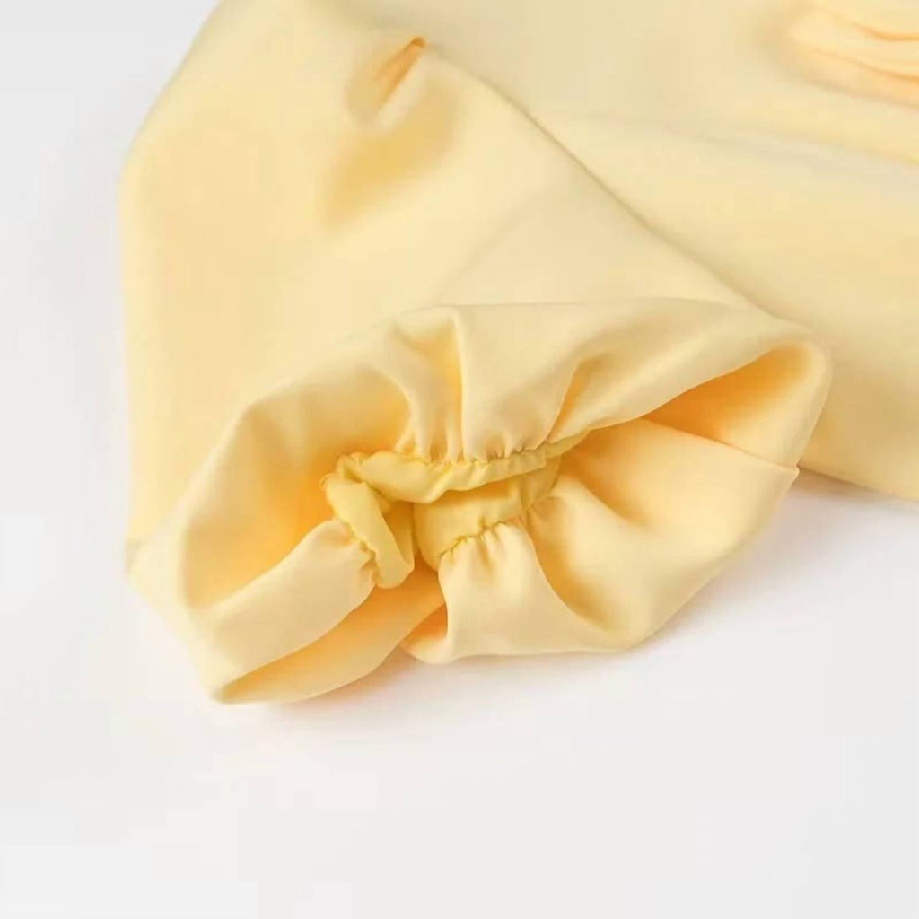 Sanyao Fashion - Chic Bow Accent Cut Out Mini Dress