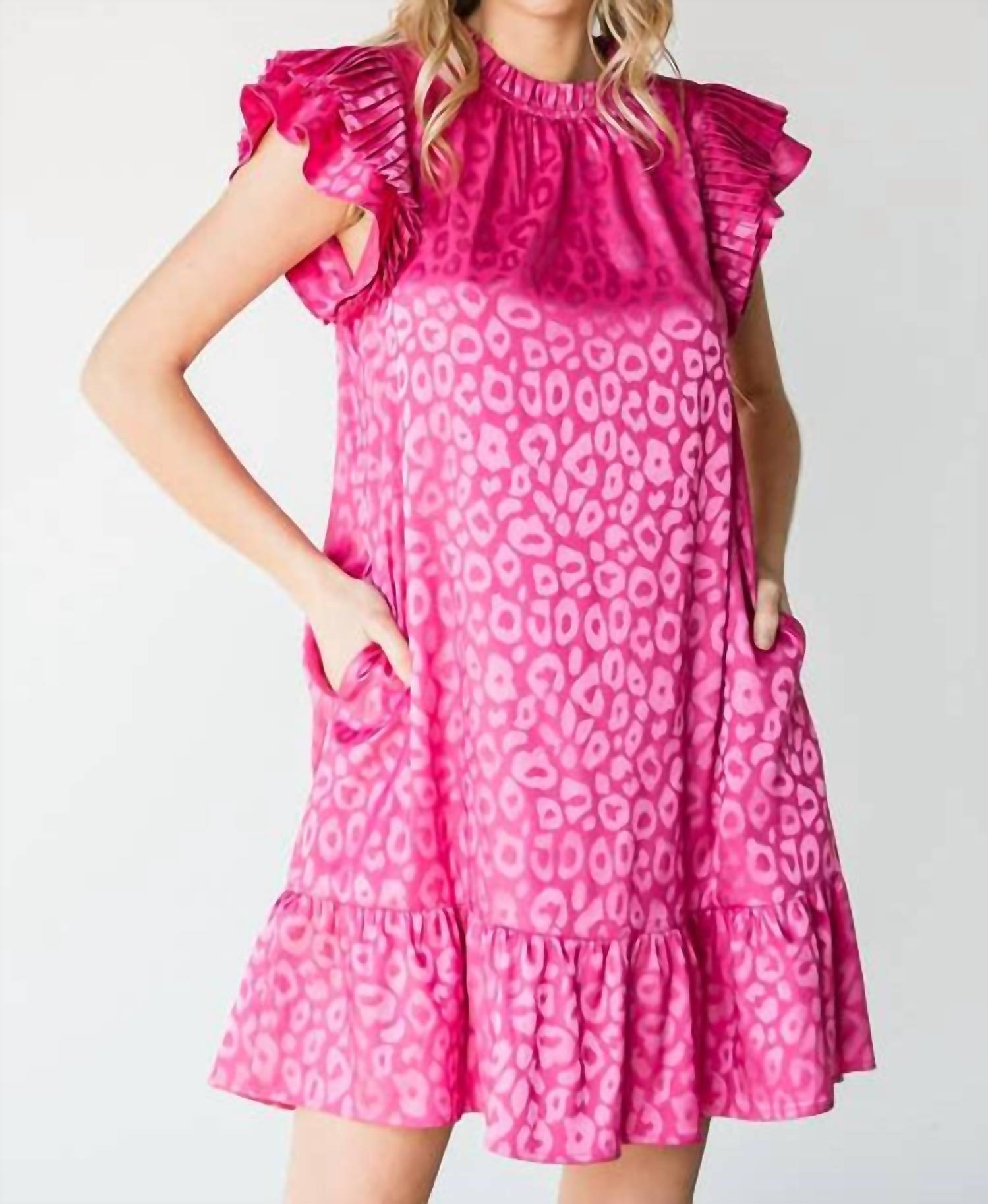 Jodifl - Pick Me Leopard Dress