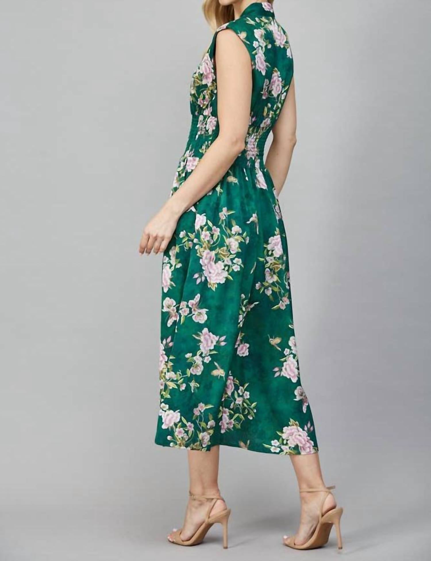 Fate - Kenzie Zip Front Floral Dress