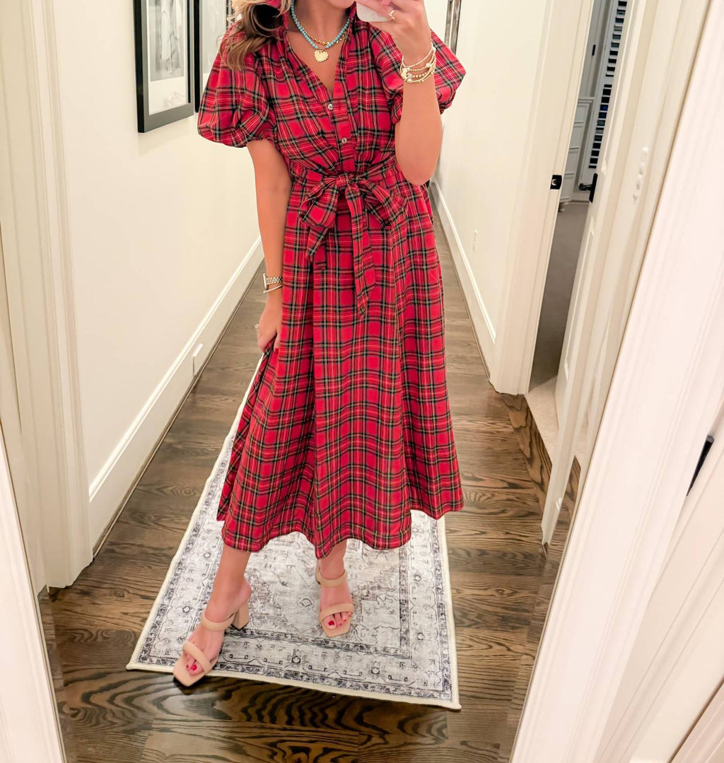 Entro - Christmas Cheer Midi Dress