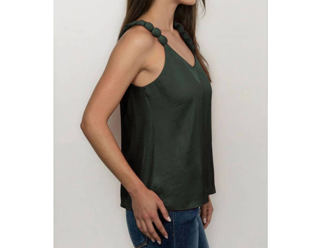 Naked Zebra - V-neck With Strap Accent Tank
