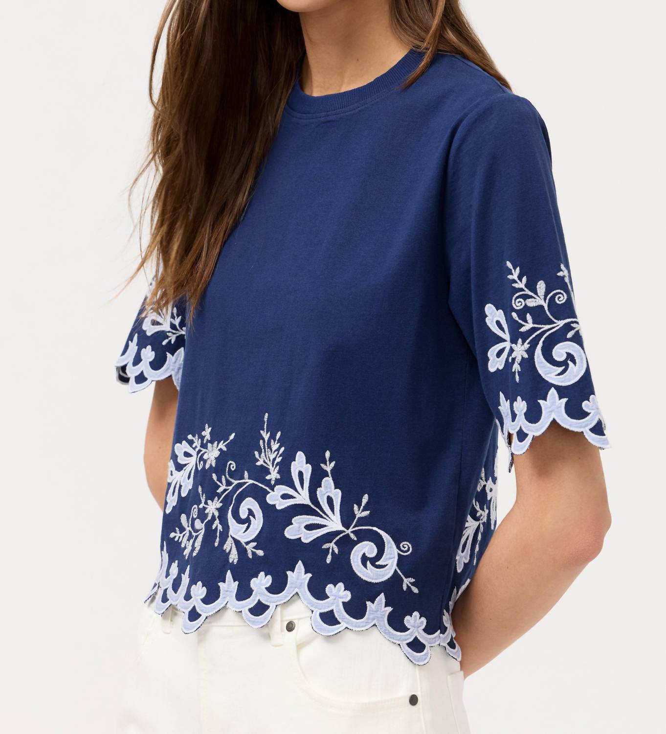 Johnny Was - ADDELINE ELBOW SLEEVE TEE